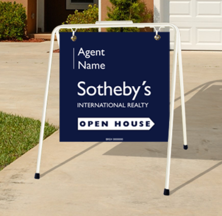 Picture for category Sotheby's International Open House White Metal