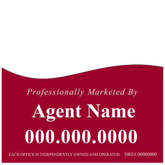 Picture of 24"x24" Yard Sign for KW - Wave