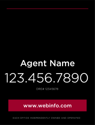 Picture of 24"x32" Yard Sign for KW - Red-Black A