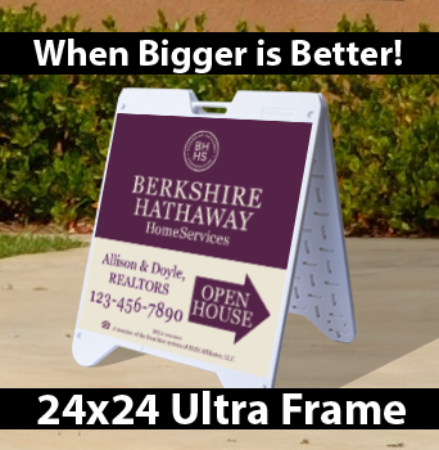 Picture for category Berkshire Hathaway Open House White Ultra A-Frame 24"x24"