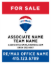 Picture of RE/MAX 30"x24" Yard - Associate & Team Name B