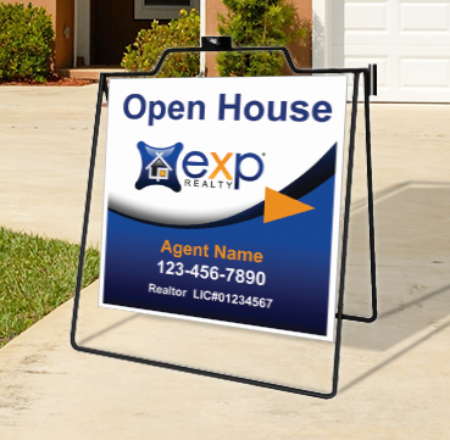 Picture for category eXp Realty Open House Black Metal A-Frame