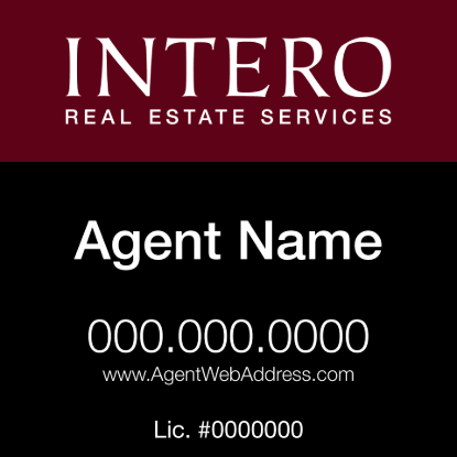 Picture of INTERO 24"x24" RES Yard Sign - Classic