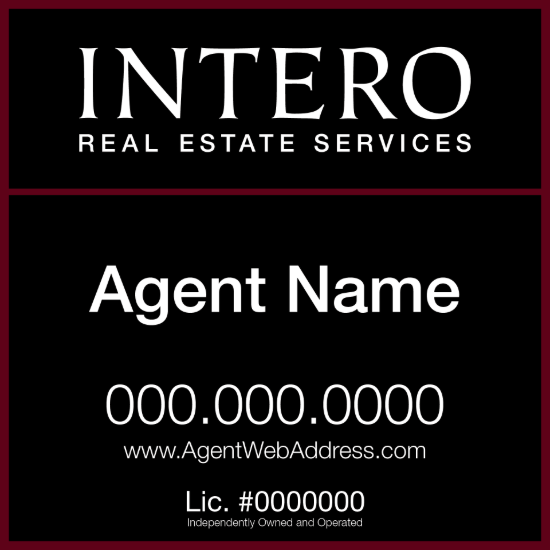 Picture of INTERO 18"x18" IFS Condo Sign - Standard