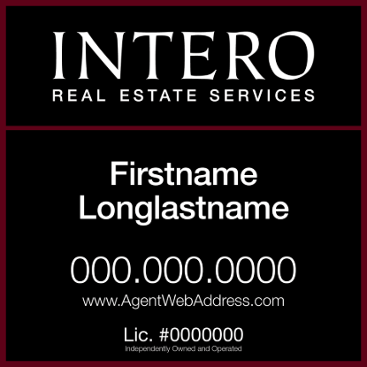 Picture of INTERO 18"x18" IFS Condo Sign - Two Line