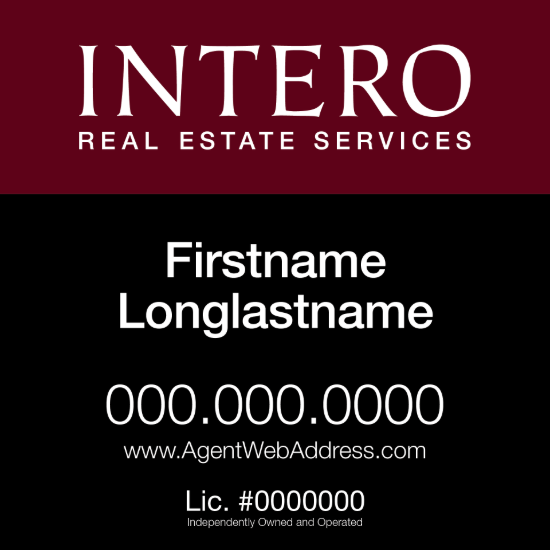 Picture of INTERO 24"x24" IFS Yard Sign - Classic Two Line