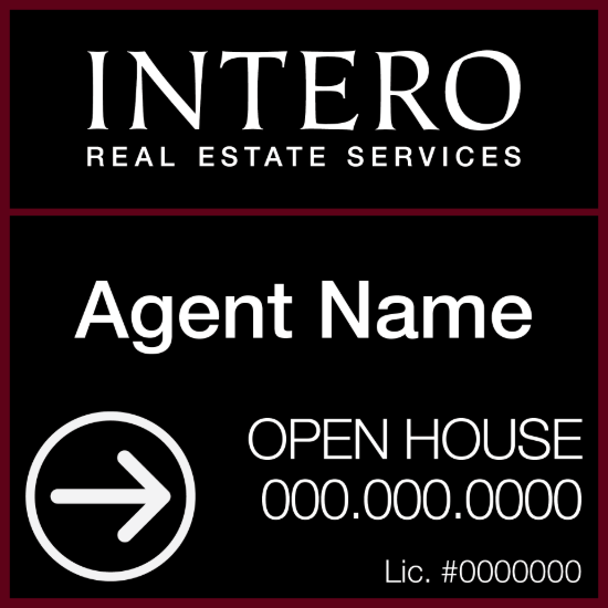 Picture of INTERO Standard RES 20"x20" Open House White Super Frame