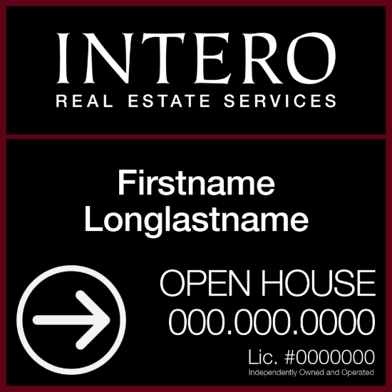 Picture of INTERO 24"x24" IFS Open House White Metal - Two Line