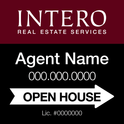 Picture of INTERO 24"x24" RES O.H. White Ultra Frame - Classic