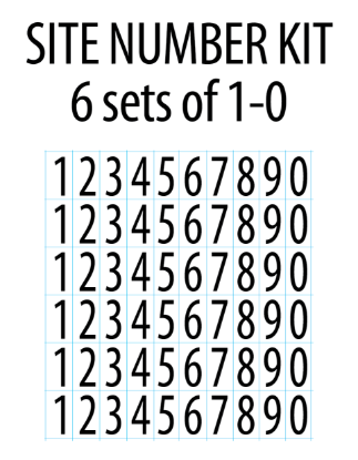 Site Number Kit