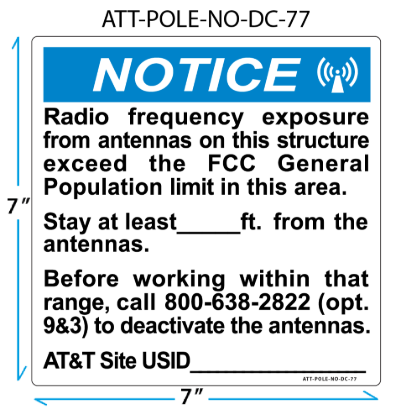 Picture of ATT-POLE-NO-DC-77 (Set of 12)