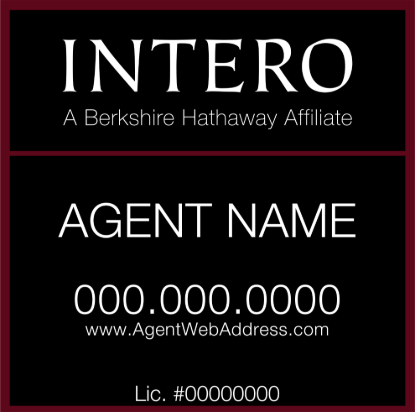 Picture of [OLD] INTERO 24"x24" BHA Yard Sign - Standard - Copy