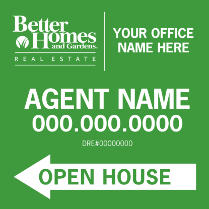 Picture of Better Homes 24"x24" O.H. Black Metal Frame - Green Sign A - Copy