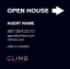 Picture of Climb 24"x24" O.H. White Metal Frame - Blue Sign A - Copy