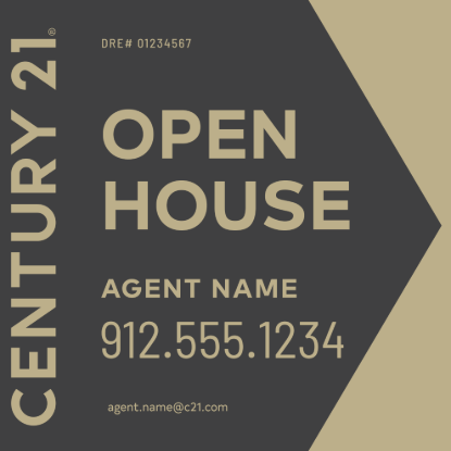 Picture of Century 21 20"x20" O.H. White Super Frame - Grey Sign A - Copy