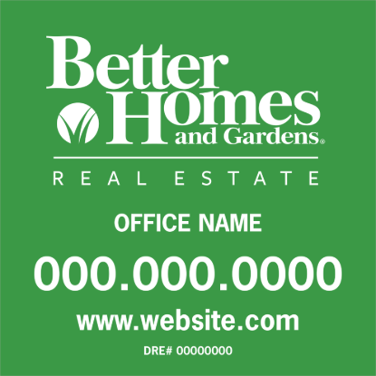 Picture of Better Homes 24"x24" Yard - Green Sign B - Copy
