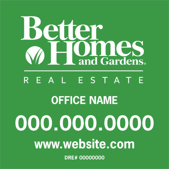 Picture of Better Homes 24"x24" Yard - Green Sign B - Copy