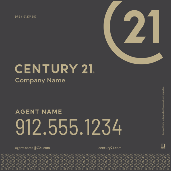 Picture of Century 21 24"x24" Yard - Grey Sign B - Copy