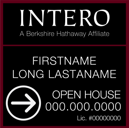 Picture of [OLD] INTERO 20"x20" BHA O.H. Black Super Frame - Two Line - Copy