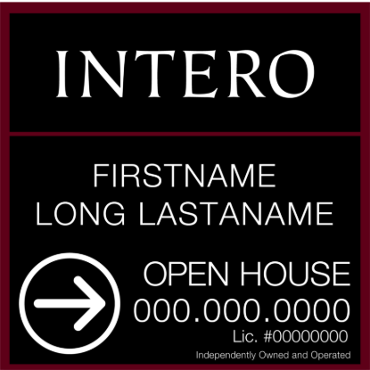 Picture of [OLD] INTERO 24"x24" IFS O.H. Black Ultra Frame - Two Line - Copy