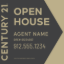 Picture of Century 21 20"x20" O.H. Black Super Frame - Grey Sign B - Copy
