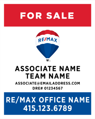 Picture of RE/MAX 30"x24" Yard - Associate & Team Name B - Copy