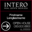 Picture of INTERO 24"x24" IFS O.H. Black Ultra Frame - Two Line - Copy