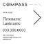 Picture of Compass 20"x20" O.H. Black Super Frame - White Sign A - Copy