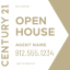 Picture of Century 21 24"x24" O.H. Black Ultra Frame - White Sign A - Copy