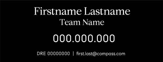 Picture of Compass 9"x24" Rider - Team Name - Copy