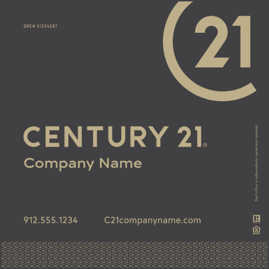 Picture of Century 21 24"x24" Yard - Grey Sign C - Copy