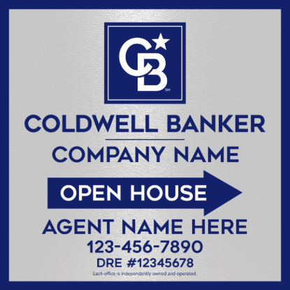 Picture of Coldwell Banker 24"x24" O.H. White Metal Frame - Platinum - Copy