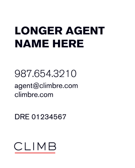 Picture of Climb 30"x24" Yard - White Sign B - Copy