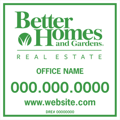 Picture of Better Homes 24"x24" Yard - White Sign B - Copy