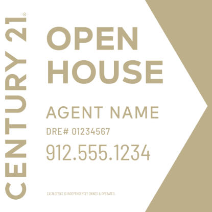 Picture of Century 21 20"x20" O.H. White Super Frame - White Sign B - Copy