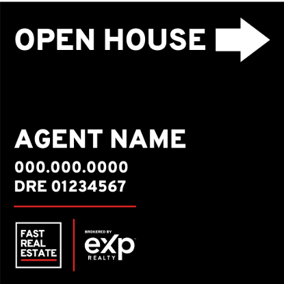 Picture of eXp Realty 20"x20" O.H. Black Super Frame - FRE A - Copy