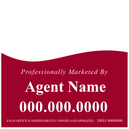 Picture of 24"x24" Yard Sign for KW - Wave - Copy