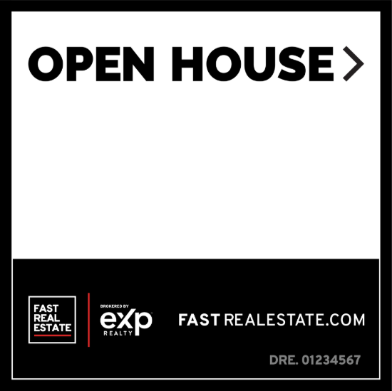 Picture of eXp Realty 24"x24" O.H. White Metal Frame - FRE B - Copy