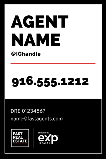 Picture of eXp Realty 36"x24" Yard Sign - FRE 2023 B - Copy