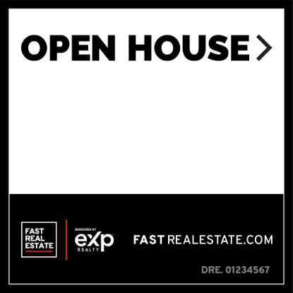 Picture of eXp Realty 20"x20" O.H. Black Super Frame - FRE B - Copy