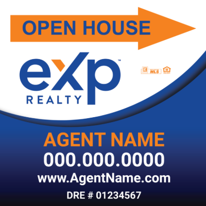 Picture of eXp Realty 20"x20" O.H. White Super Frame - Blue - Copy