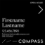 Picture of Compass 20"x20" O.H. Black Super Frame - Black Sign A - Copy