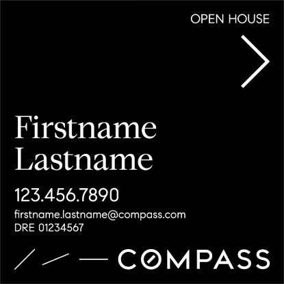 Picture of Compass 20"x20" O.H. White Super Frame - Black Sign A - Copy