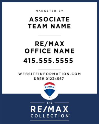 Picture of RE/MAX Collection 30"x24" Yard - Associate Team Name - Copy
