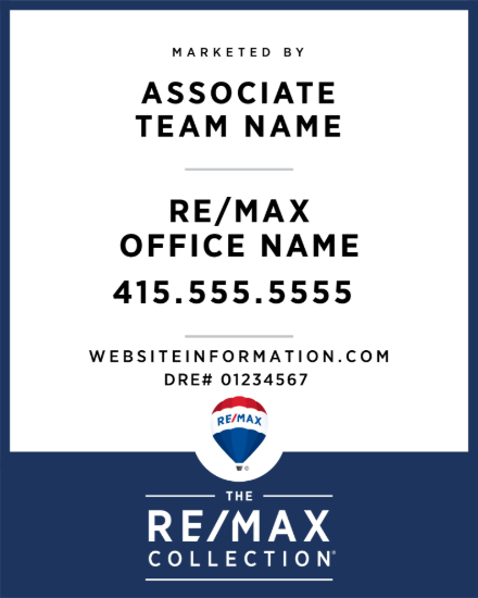 Picture of RE/MAX Collection 30"x24" Yard - Associate Team Name - Copy