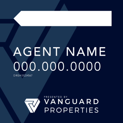 Picture of Vanguard Properties 20"x20" O.H. Black Super Frame - Sign A - Copy