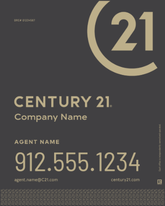 Picture of Century 21 30"x24" Yard - Grey Sign B - Copy