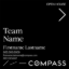 Picture of Compass 20"x20" O.H. Black Super Frame - Black Sign B - Copy