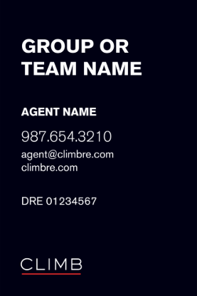 Picture of Climb 36"x24" Yard - Blue Sign B - Copy