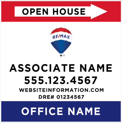 Picture of REMAX 20"x20" O.H. White Super Frame - Standard Sign B - Copy
